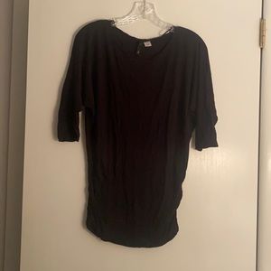 Lightweight boatneck shirt - black, size 4